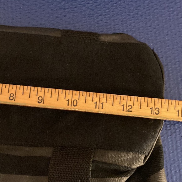 ROXY Logo Black and Gray Striped canvas tote bag - Picture 7 of 15